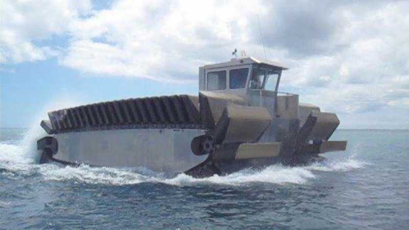 Illustration for article titled US Marines Turned A Ship Into A Truck, Watch It Be An Absolute Beast